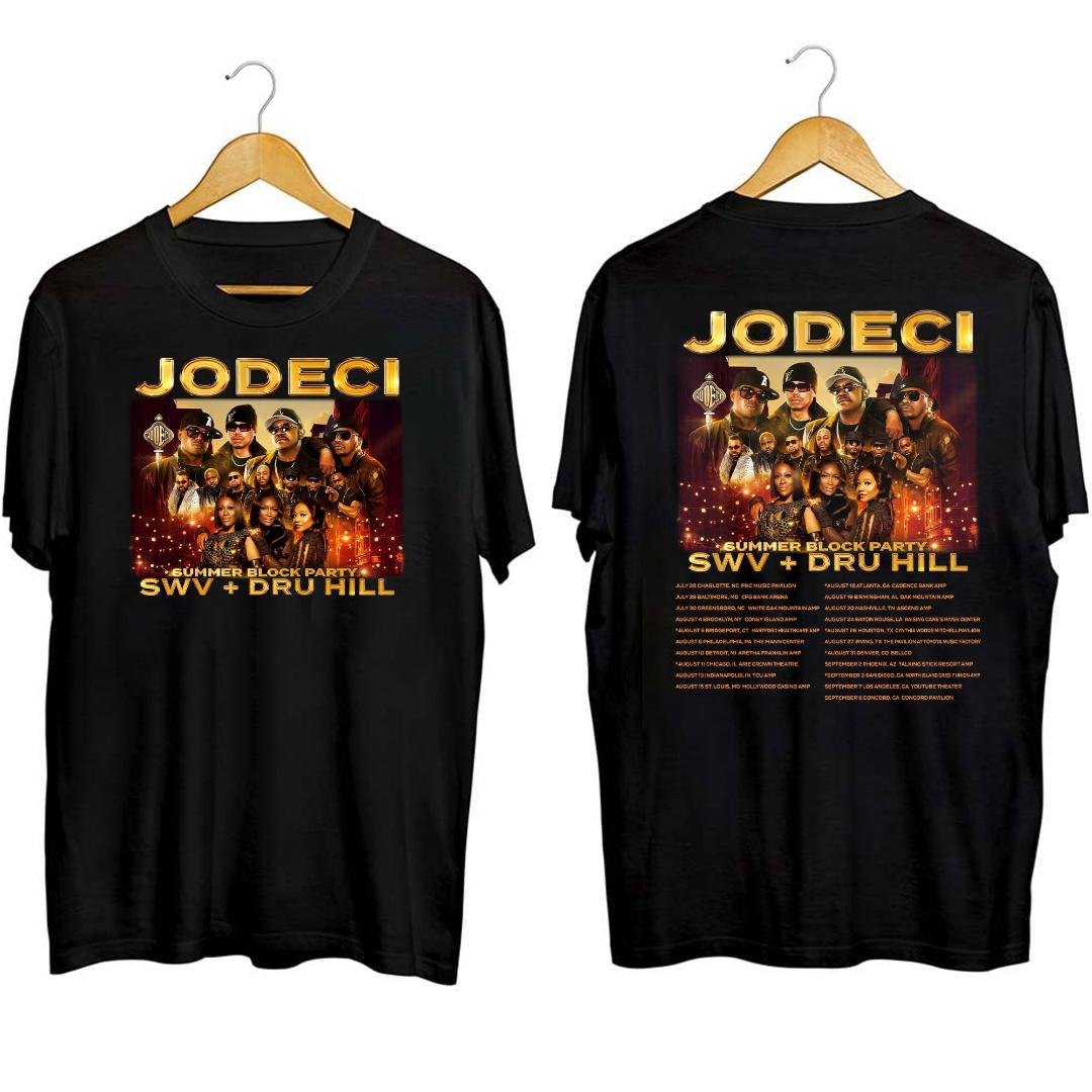 Jodeci Summer Block Party Tour 2023 Shirt, Jodeci 2023 Concert Shirt, Jodeci Band Fan Shirt