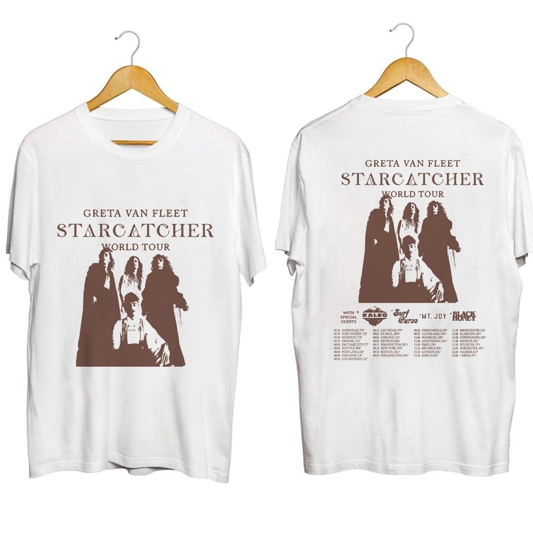 Greta Van Fleet Band Fan Shirt, Greta Van Fleet Starcatcher World Tour 2023 Shirt