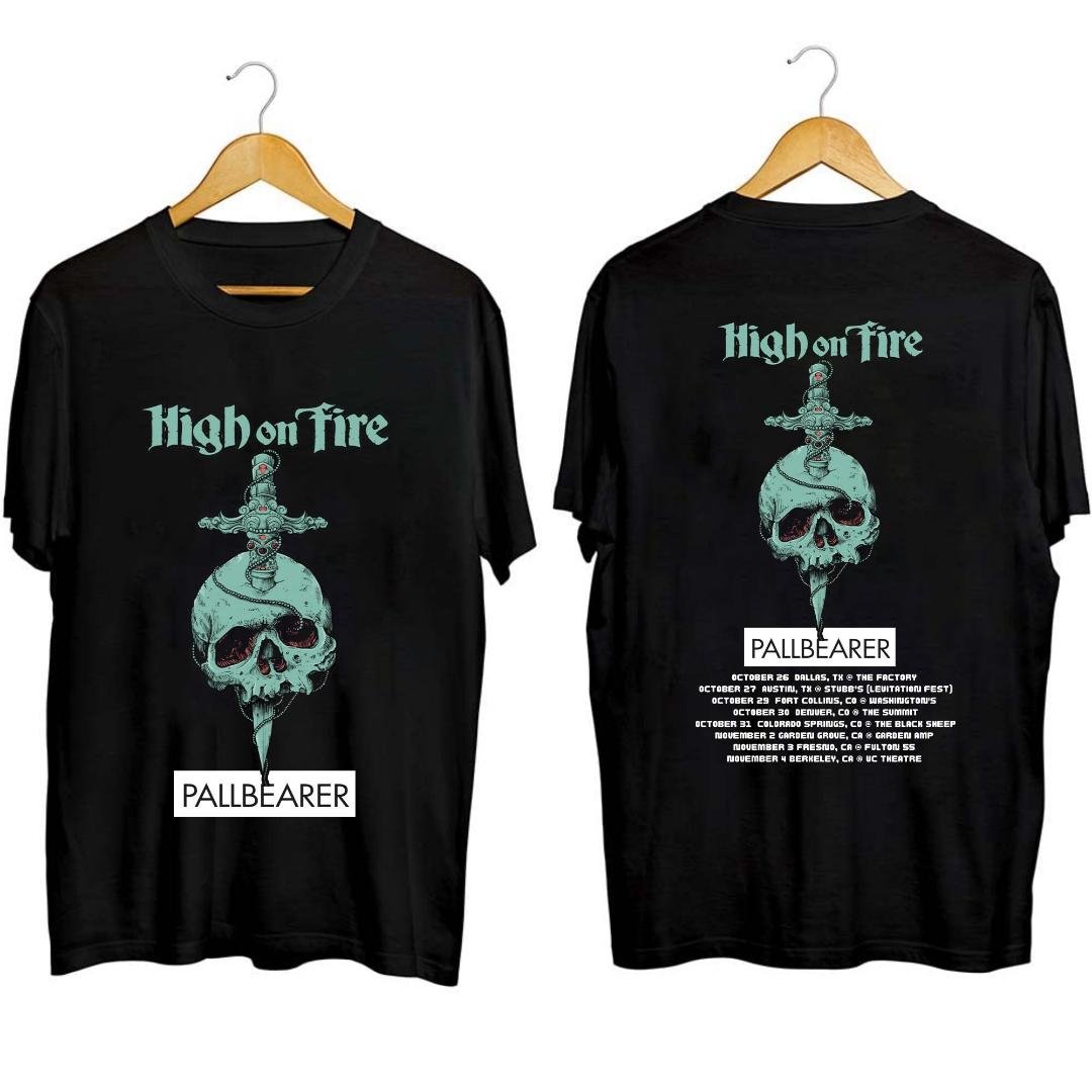 High on Fire Band Fan Shirt, High on Fire 2023 Tour with Pallbearer Shirt