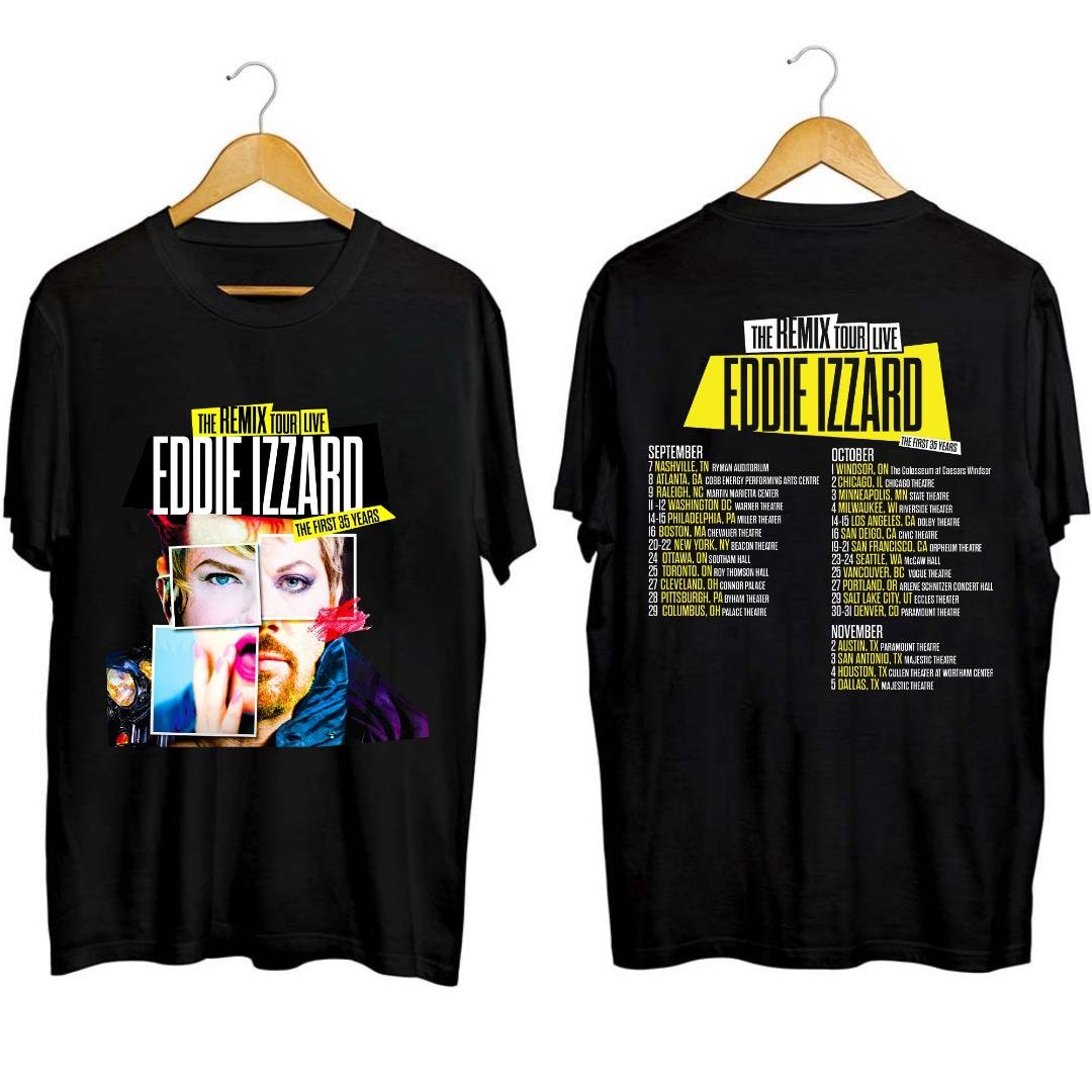 Eddie Izzard Fan Shirt, Eddie Izzard The Remix 2023 Tour Shirt, Eddie Izzard 2023 Tour Shirt
