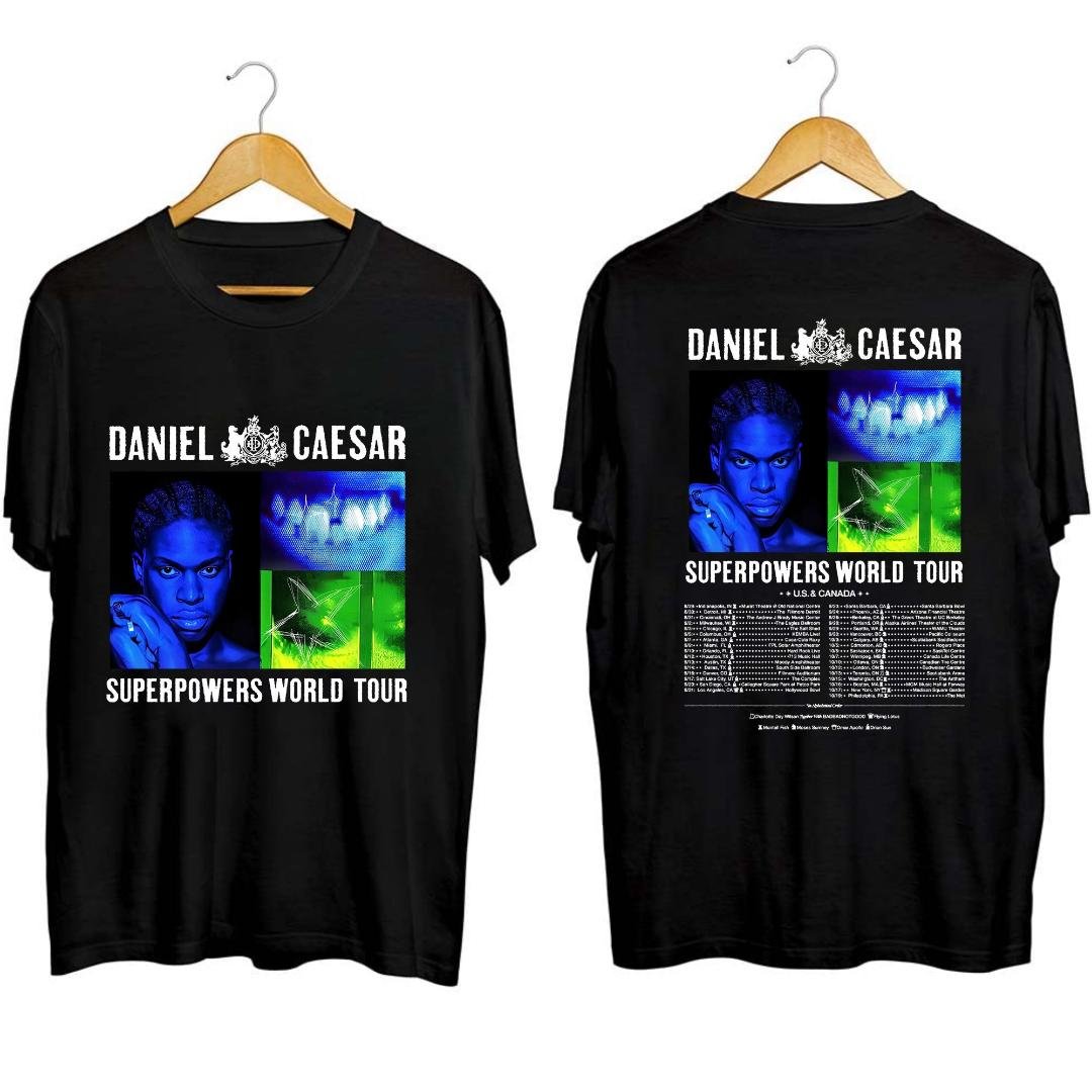 Daniel Caesar Fan Shirt, Daniel Caesar Superpowers World Tour 2023 Shirt