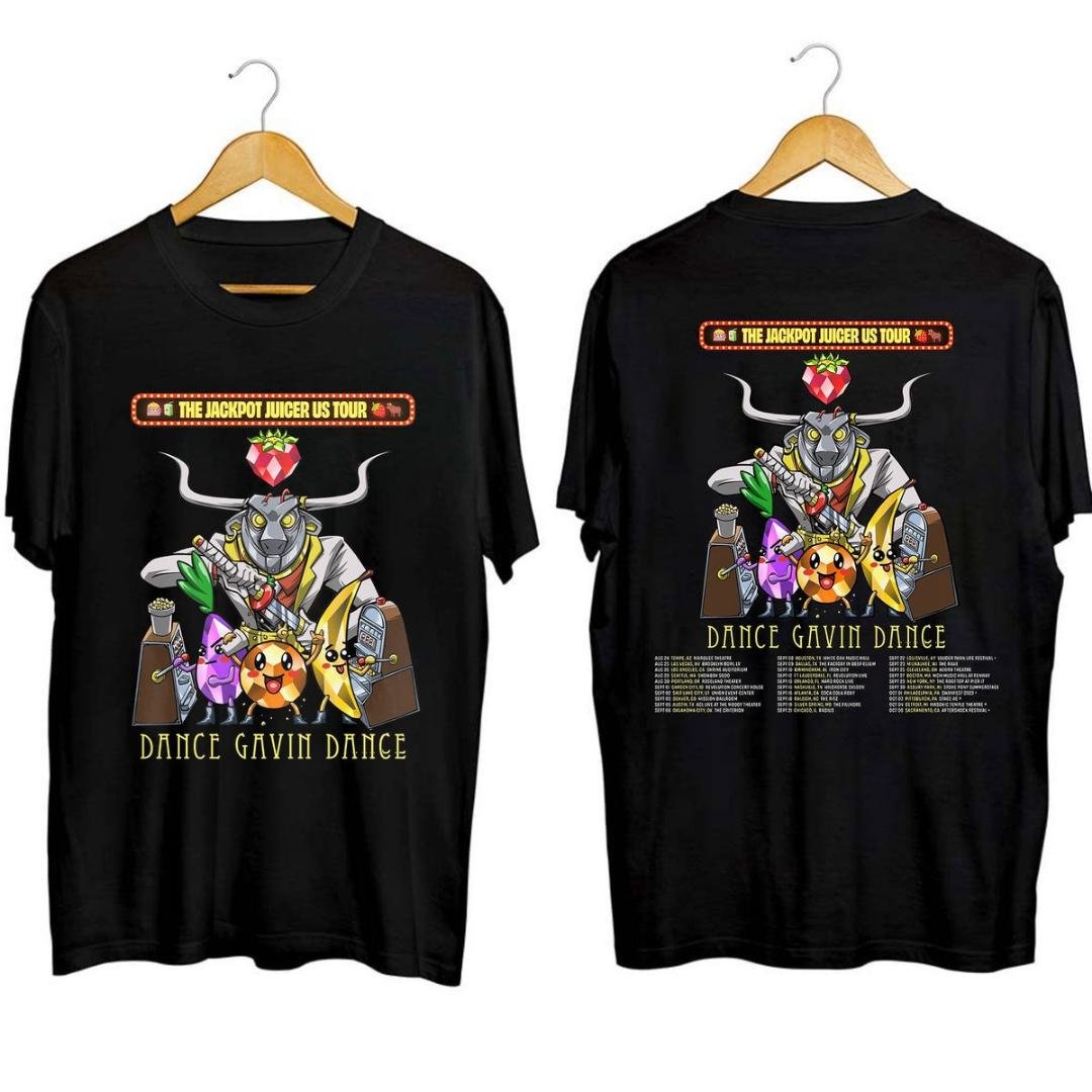 Dance Gavin Dance Band Fan Shirt, Dance Gavin Dance The Jackpot Juicer US Tour 2023 Shirt