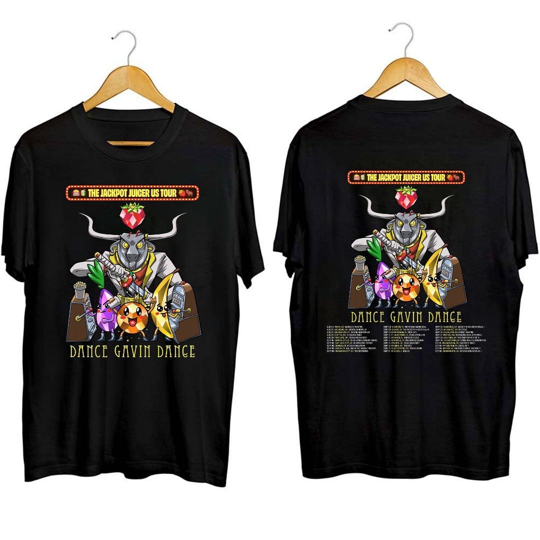 Dance Gavin Dance Band Fan Shirt, Dance Gavin Dance The Jackpot Juicer US Tour 2023 Shirt