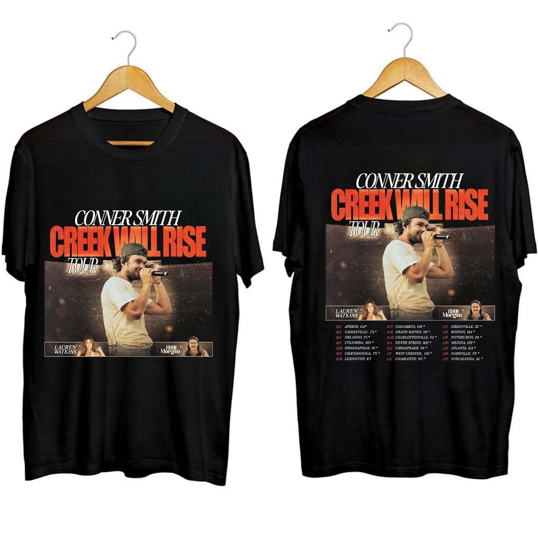 Conner Smith Fan Shirt, Conner Smith Creek Will Rise Tour 2023 Shirt
