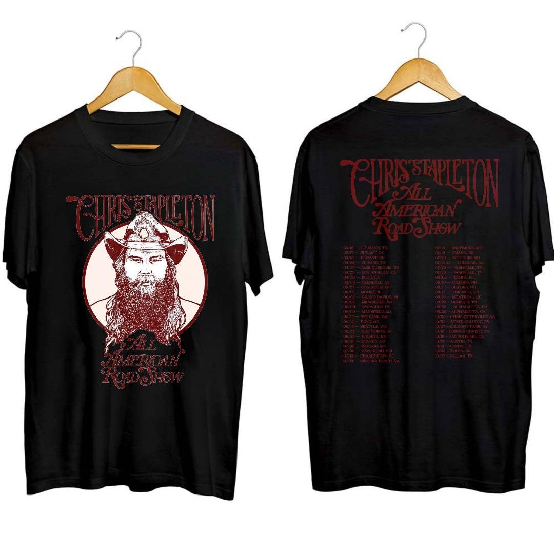 Chris Stapleton All American Road Show 2023 Tour Shirt, Chris Stapleton Country Music Tour Shirt