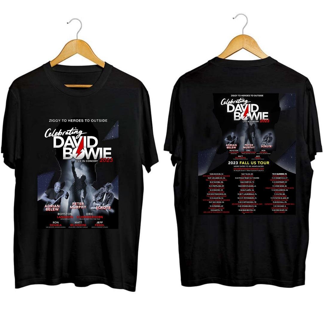 Celebrating David Bowie Tour Shirt For Fan, Celebrating David Bowie Concerts 2023 Shirt