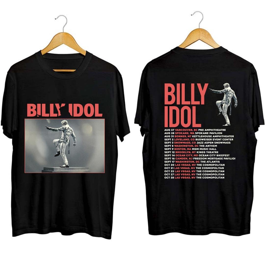 Billy Idol Fan Shirt, Billy Idol 2023 Live Tour Shirt, Billy Idol 2023 Concert Shirt