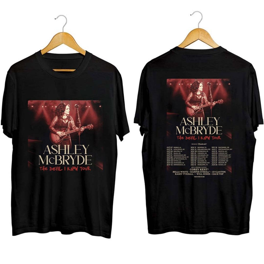 Ashley McBryde Fan Shirt, Ashley McBryde The Devil I Know Tour 2023 Shirt