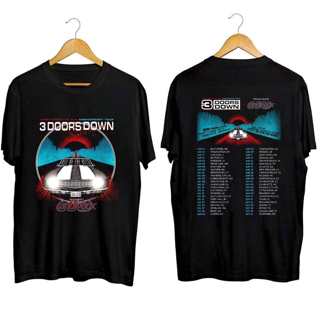 Away From the Sun Anniversary Tour 2023 Shirt, 3 Doors Down Band Shirt