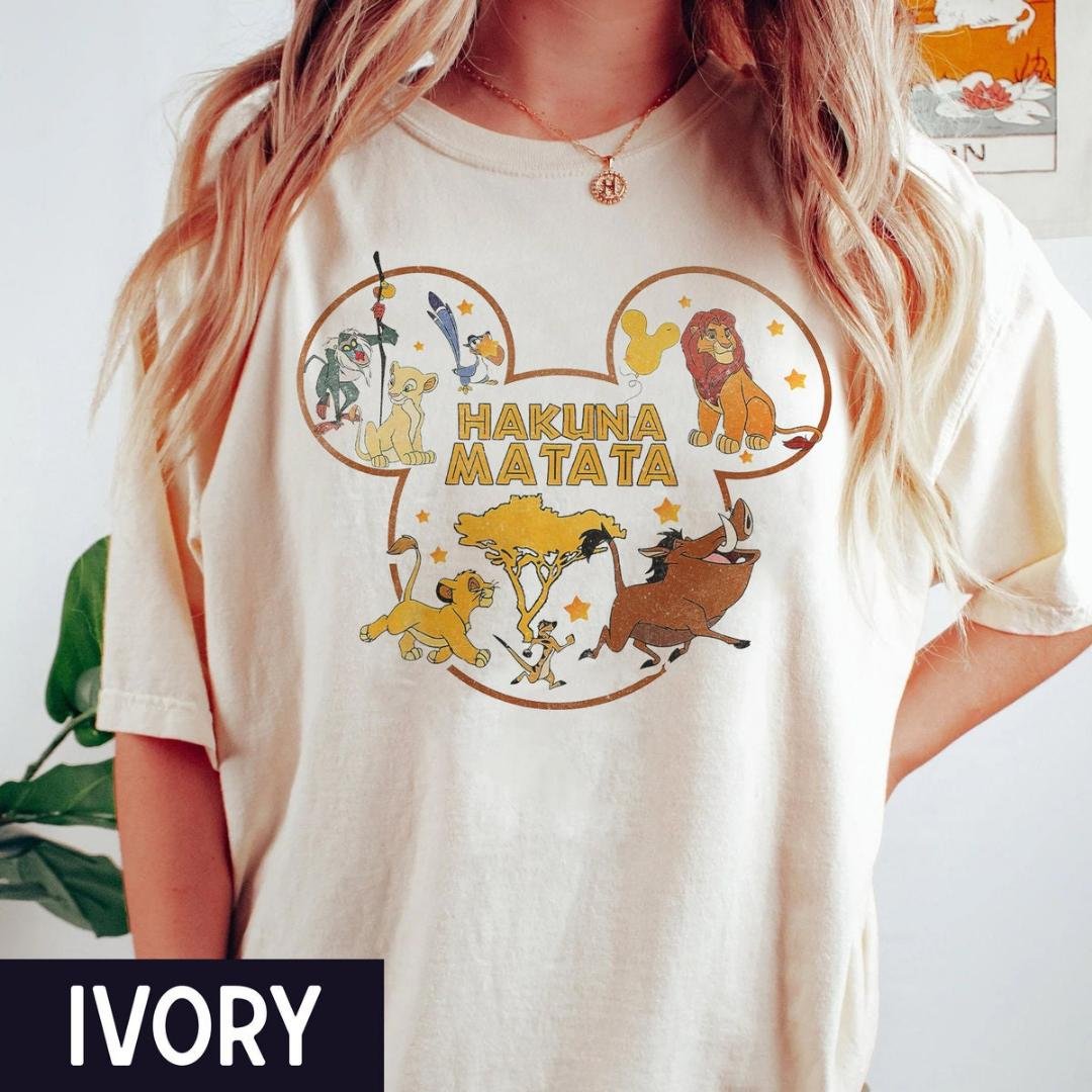 Disney Hakuna Matata, Retro Disney Lion King T-shirt, Animal Kingdom Shirt, Mickey Hakuna Matata