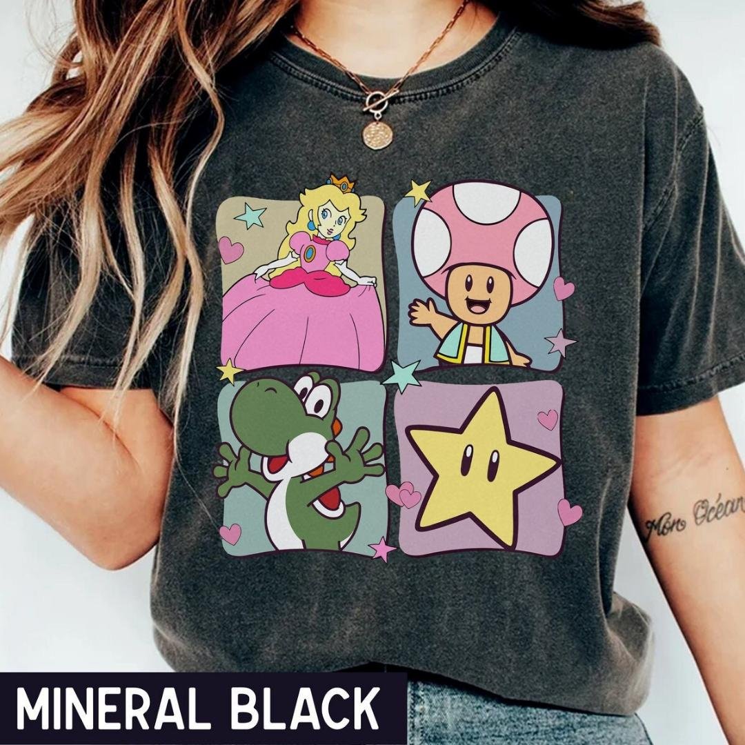 Princess Peach Mario Shirt Feeling Peachy Shirt, Retro Princess Peach Shirt, Super Mario Birthday