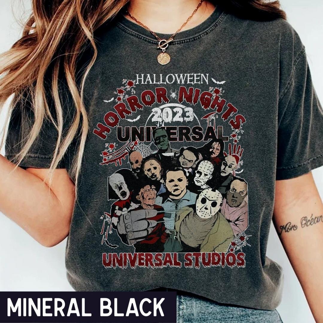 Halloween Horror nights Universal Studios shirt Horror characters Halloween shirt Scary movie Tee