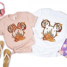 Fall Mickey Ear, Fall Minnie Ear Tee, Disney Fall Couple Tee, Halloween Disney Ear Shirt