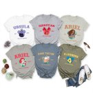 Ariel Flounder Ursula Shirt, Disney The Little Mermaid Est 1989 All Characters Shirt