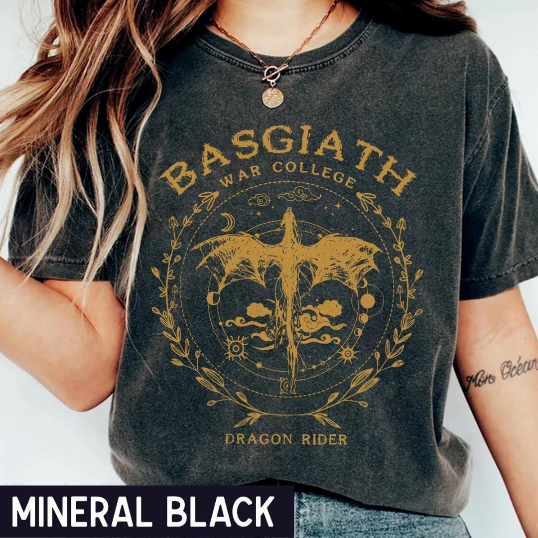 Fourth Wing Shirt, Basgiath War College Shirt, Dragon Rider Violet Sorrengail Xaden Riorson Fantasy