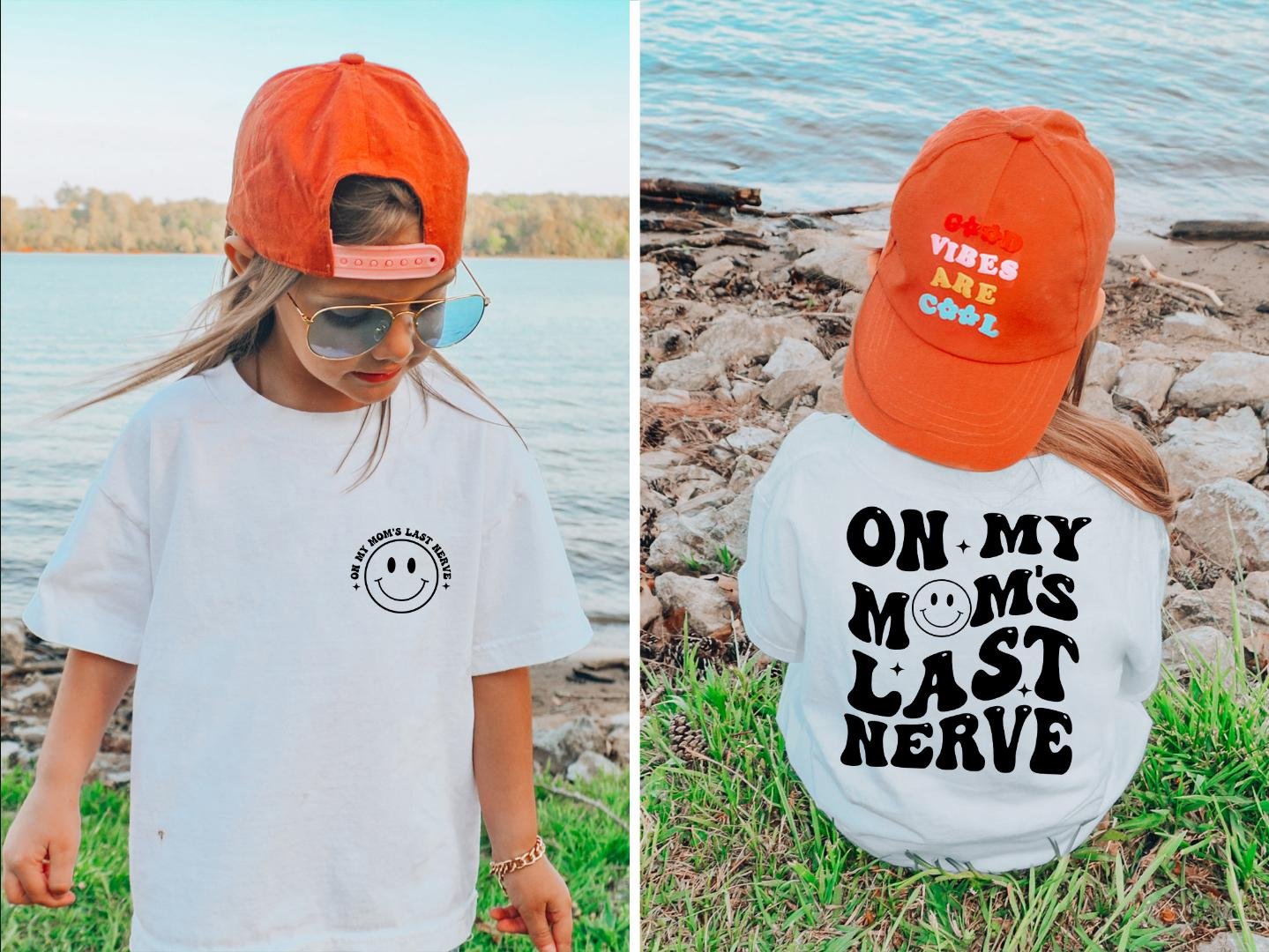 Gift for kid, On my Moms last nerve shirt, Last nerve mom shirt, Toddler Shirt, Funny youth shirt,