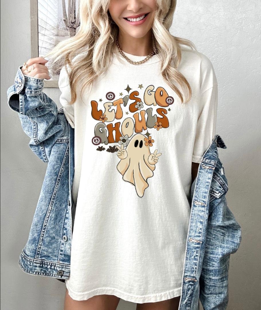 Vintage Halloween Shirt, Lets go ghouls Shirt, iprintasty Halloween, Retro Fall Shirt, Fall Shirt,