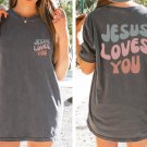 Jesus T-Shirt,Christian Shirt,Aesthetic Clothes, Jesus Loves You Tees