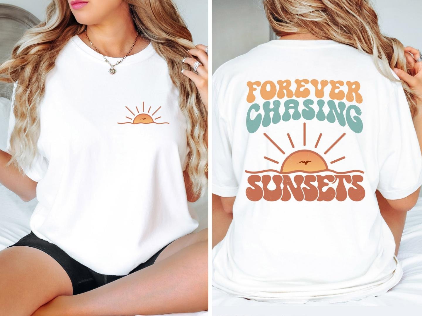 Summer Shirt, Forever Chasing Sunsets Shirt, Vacation Shirt, Beach Shirt, Summer Vacation Shirt