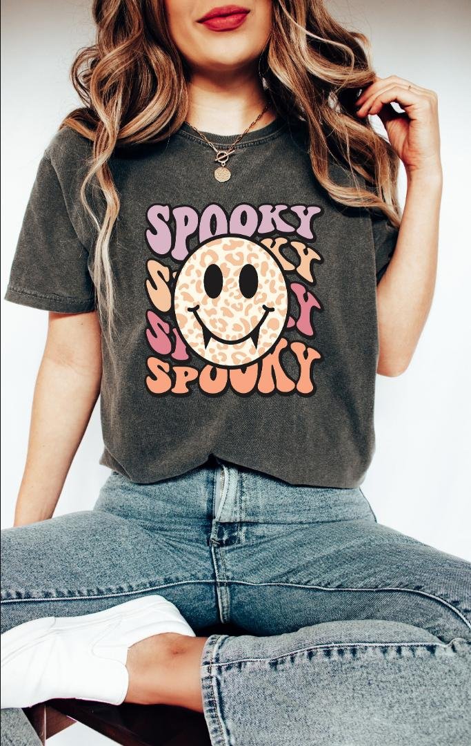 Halloween Ghost Shirt, Spooky shirt, Witch Shirt, Retro Fall Shirt