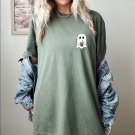 Spooky Season, Cute Ghost Coffee Halloween Shirt,Women Ghost Tee