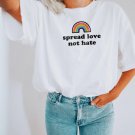Queer Shirt LGBTQ Shirt Pride Shirt Lesbian Shi, Spread Love Not Hate Shirt