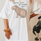Bestie Im At My Fuckin Limit Capybara shirt Weirdcore Clothing Weird Shirts