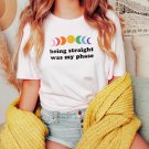 Queer Shirt LGBTQ Shirt Pride Shirt Lesb, Being Straight Was My Phase Shirt