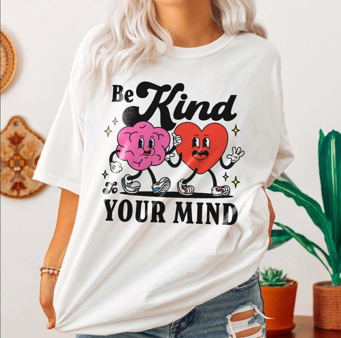 Be Kind To Your Mind Mental Health Shirt Depression Anxiety School Counselo