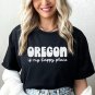 Oregon Is My Happy Place, Oregon Shirt, PNW Shirt, Homesick gift, Moving Aw
