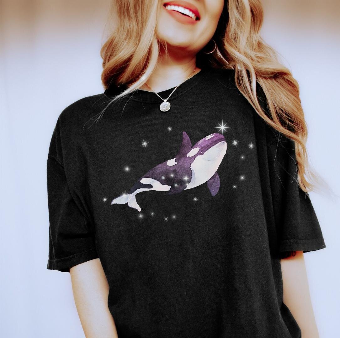 Killer Whale Shirt, 90s Orca Whale Shirt, Nostalgic Shirt, 90s aesthetic