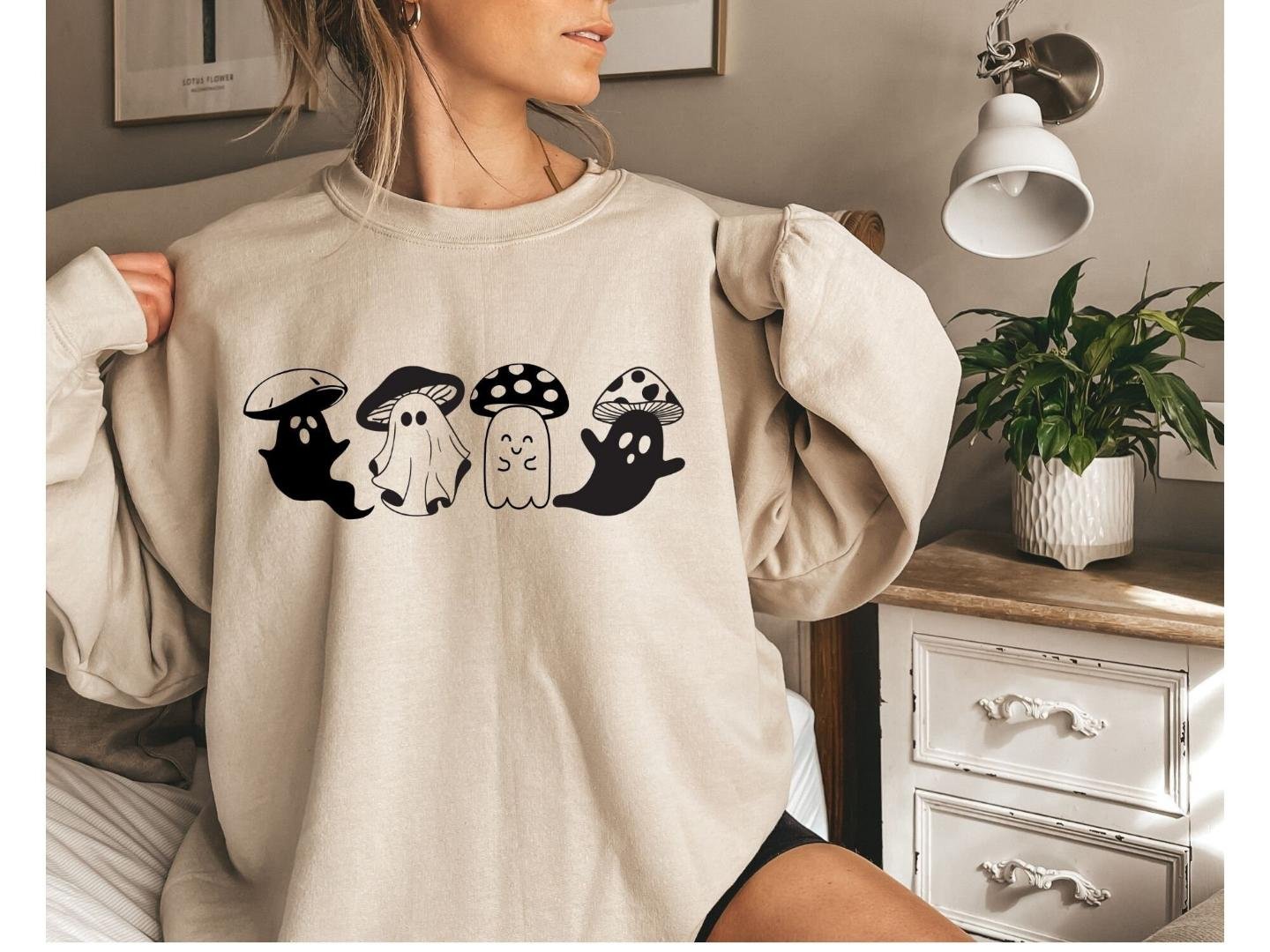 Halloween Gift, Halloween Mushroom Ghost Shirt, Funny Halloween