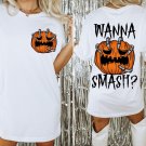 ,Wanna Smash HalloweenT Shirt,Retro Halloween,HalloweenC