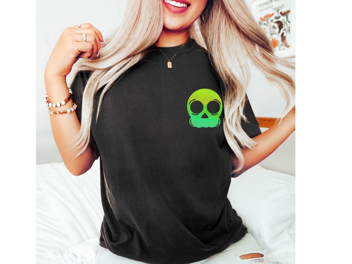 Funny, ,Skull shirt,Halloween Shirt,Halloween Skull Tee