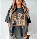 Pumpki, ,Skeleton Drinking Pumpkin Spice,Halloween Shirt