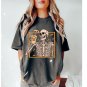 Pumpki, ,Skeleton Drinking Pumpkin Spice,Halloween Shirt