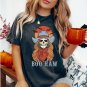 Funny Hallowe, ,Skeleton Boo Haw Shirt,Western Halloween