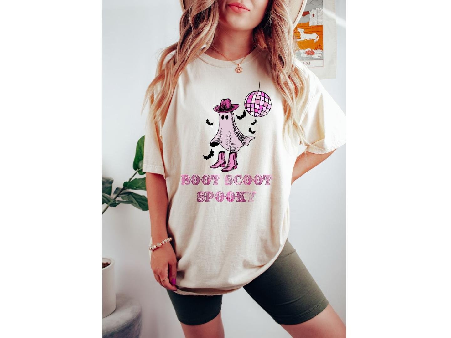 ,Retro Boot Scoot Spooky Shirt,HalloweenShirt,HalloweenG