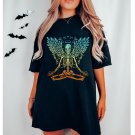Cute Fall Shirt, ,Meditating Skeleton,Halloween Shirt, H