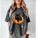 Black Cat Shirt, ,Halloween Shirt, Halloween Cat Shirt,