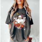 , ,Floral Ghost Cute Halloween Shirt, Cute Fall Shirts