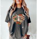 ,Cute Fall SkeletonShirt,HalloweenShirt,Gift For Her,Tre