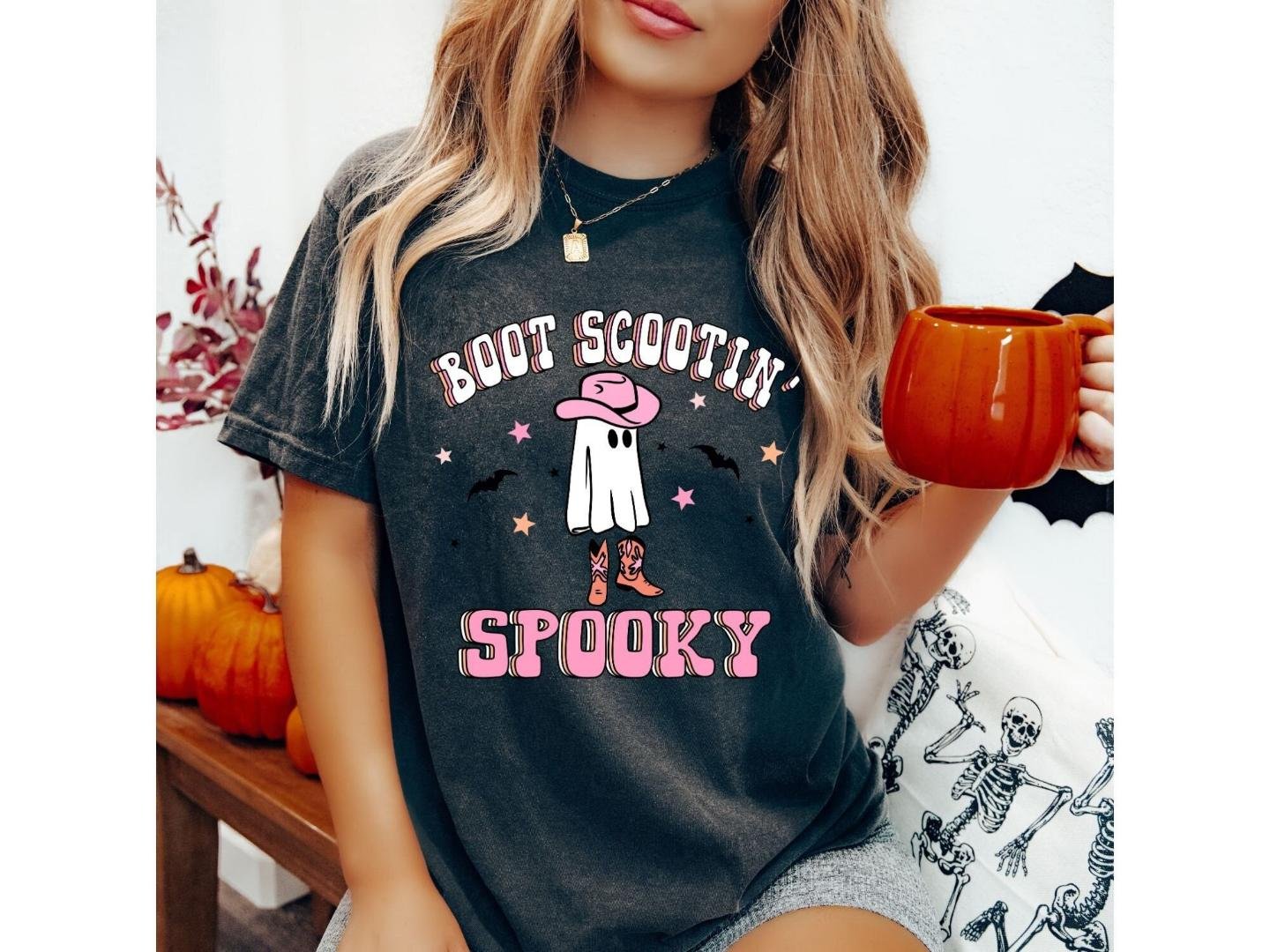 Halloween Gift, ,Boot Scootin Spooky,Spooky Season Shirt