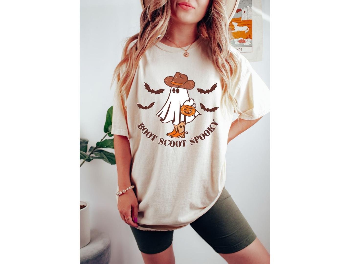 ,Boot Scoot Spooky Shirt,Halloween Shirt,Halloween Gift,