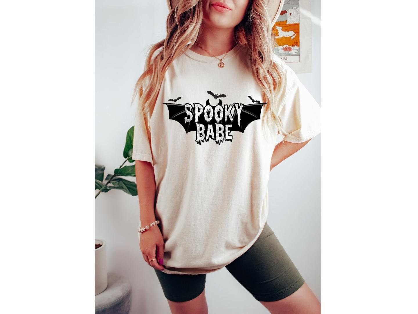Halloween Gift,, ,Bat Spooky Babe shirt,Halloween Shirt