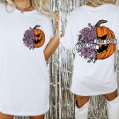 Trick Or Treat, ,2 Sided Sorta Spooky Shirt,Ladies Fall Shirts