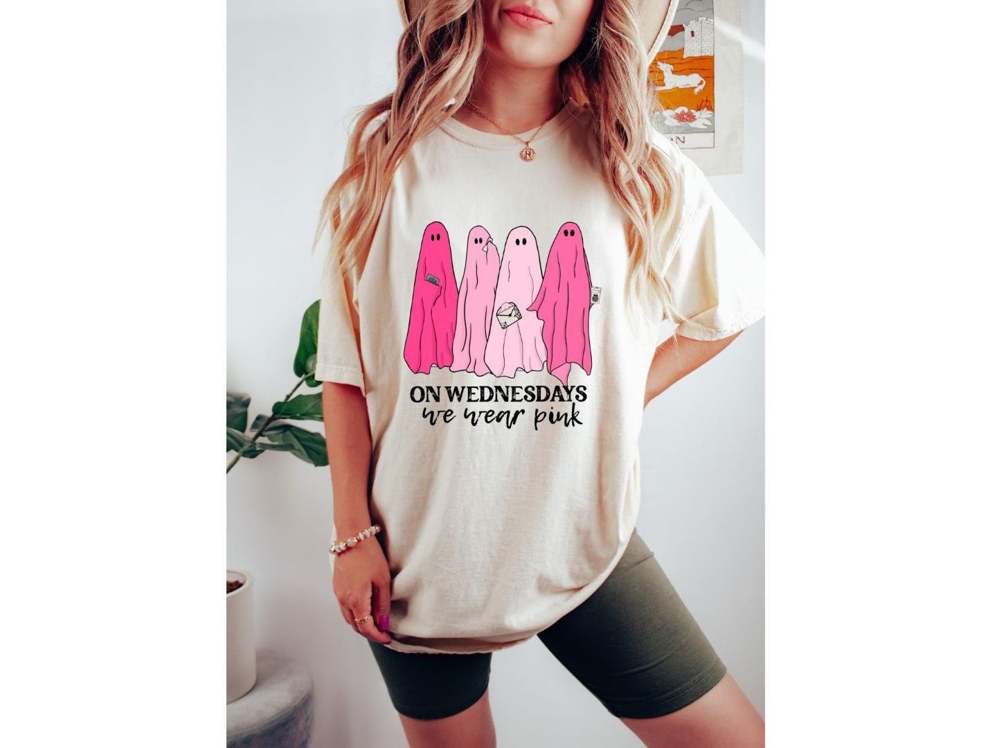 We Wear Pink Shirt, , Pink Ghost Shirt, Halloween Gift