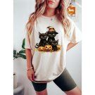 Cat On Pumpkin Shirt,Halloween Shirt, , Halloween
