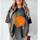 Trendy Shirts, Floral Pumpkin Shirt,Gift For Her, Cute