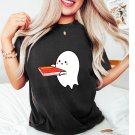 Books,GhostWithBooks Shirt,Hocus Pocus Shirt,Halloween